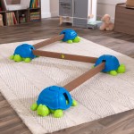 Joc de Echilibrul si Balans cu Broscute Testoase KidKraft Turtle Totter Balance Beam  Interior - Exterior